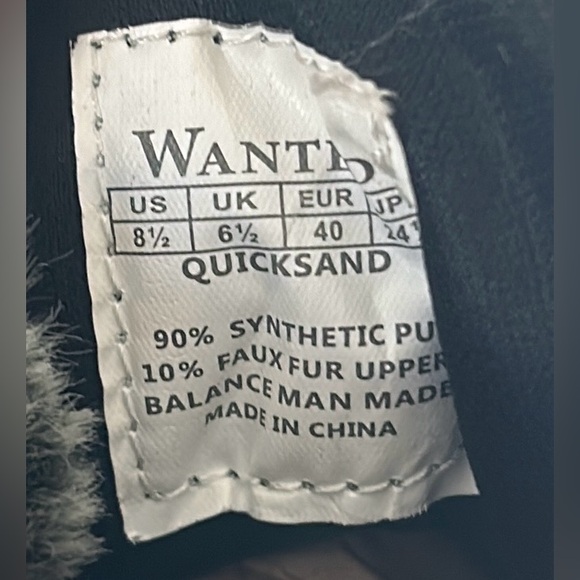 Wanted Quicksand Lace Up Faux Fur Women’s Size 8.5 Lug Sole Combat Black Boots - Picture 16 of 16